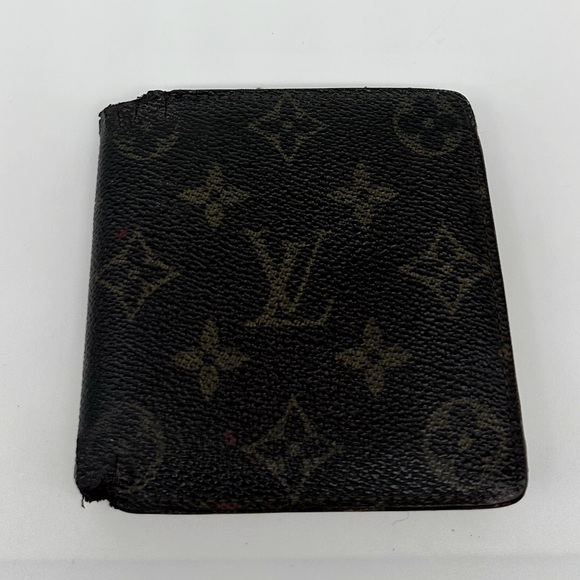 Authentic Men’s Louis Vuitton Bifold Wallet Snap Coin Pocket Vintage Elegance - Picture 2 of 12